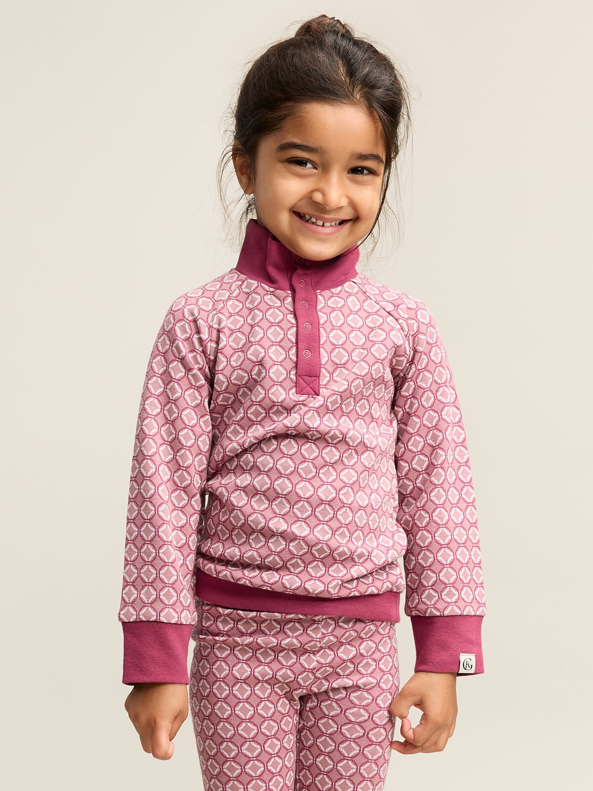 Gullkorn Axi Jacquard Genser Støvrosa (P)