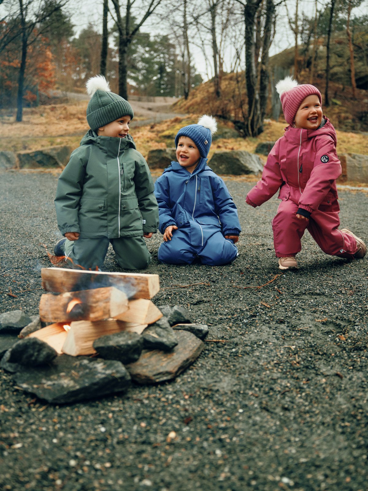 Gullkorn Gibbs Ull Lue Varm Rosa