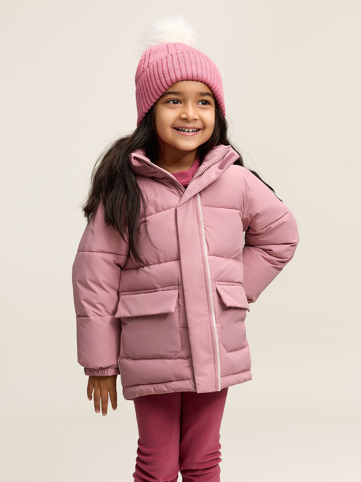 Gullkorn Gibbs Ull Lue Varm Rosa