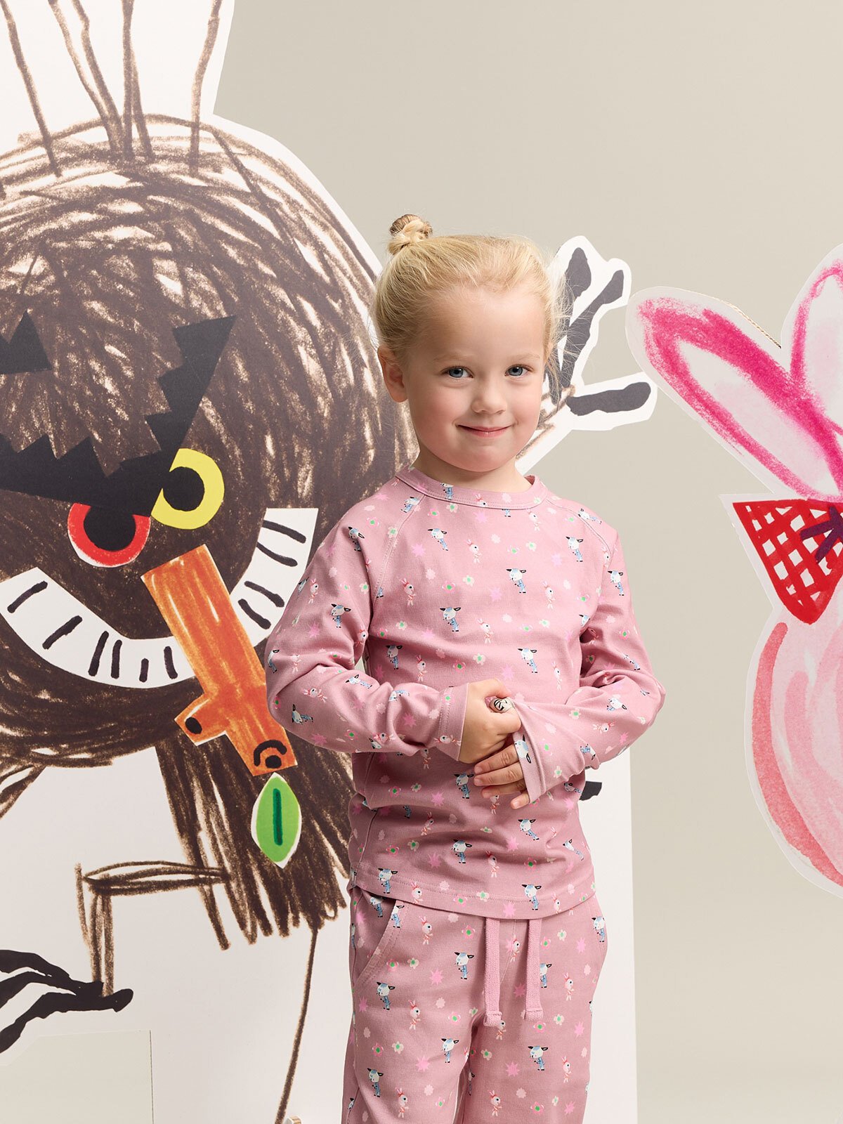 Gullkorn Bukkene Genser Støvrosa (P)