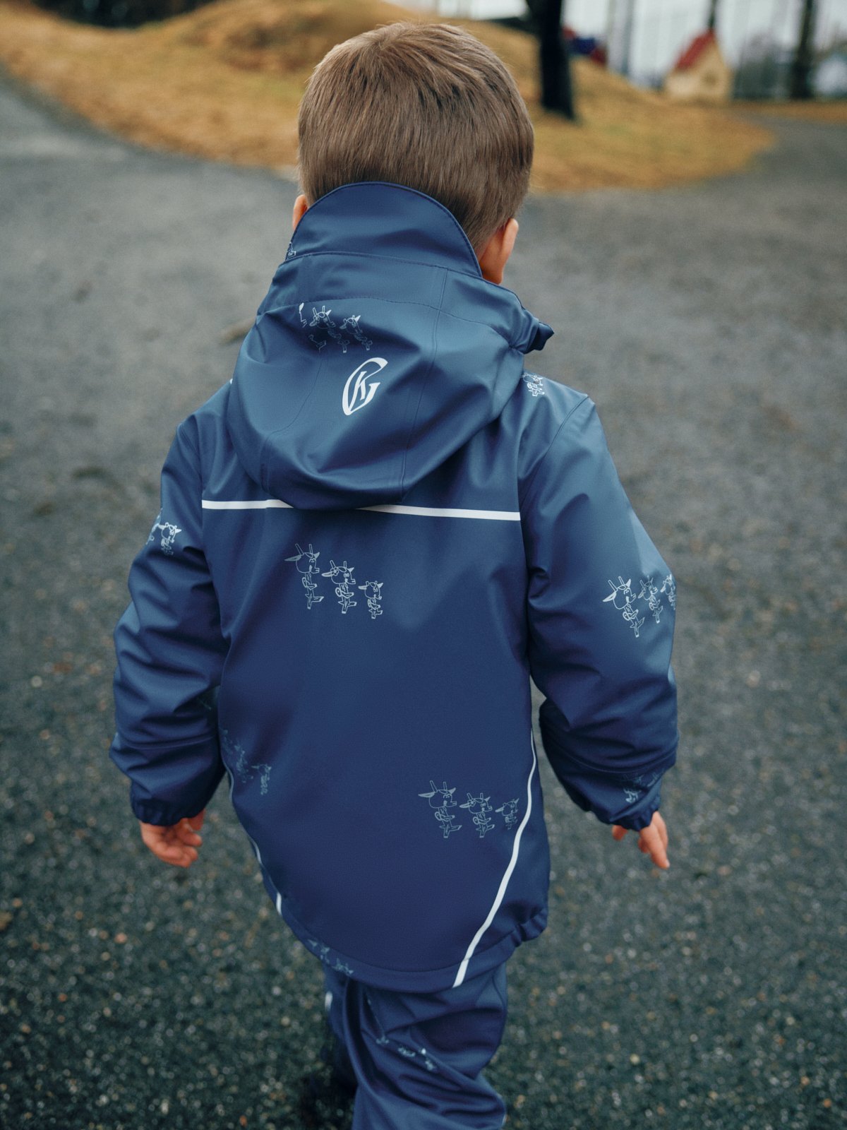 Gullkorn Bukkene Regntøysett Stormblå (P)