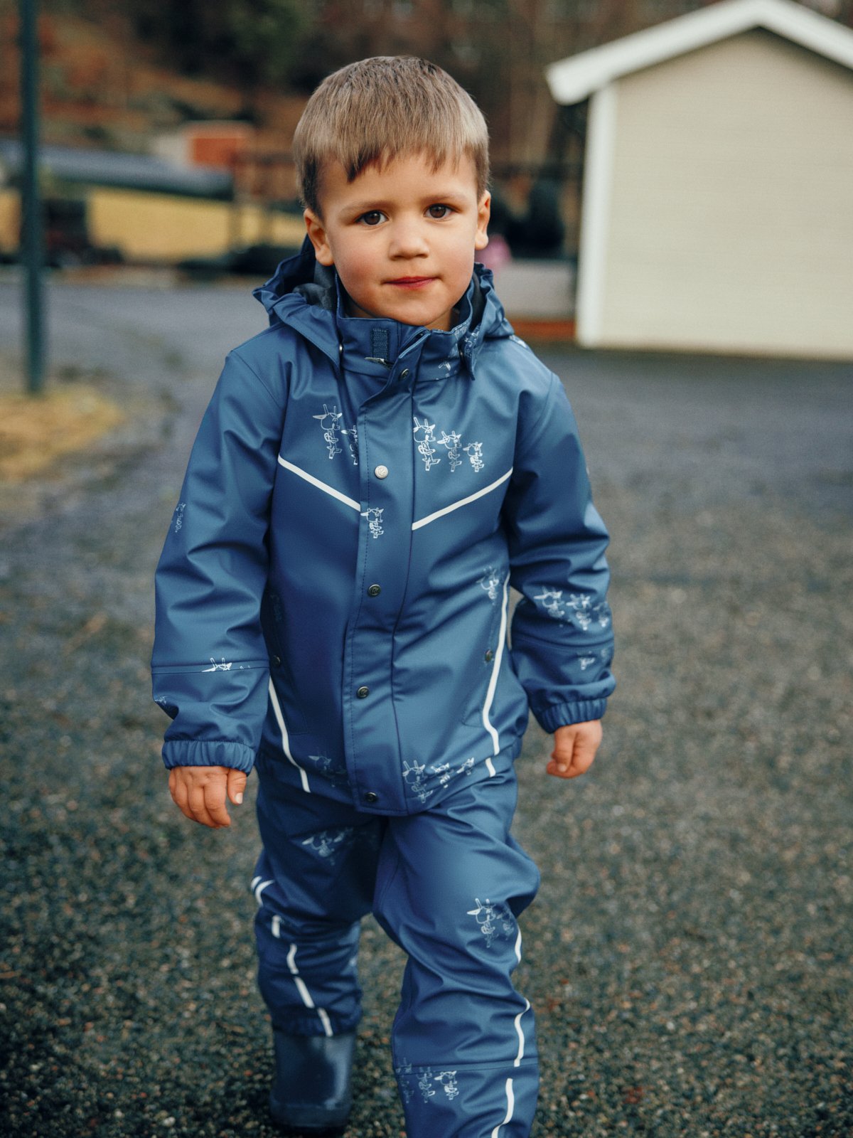Gullkorn Bukkene Regntøysett Stormblå (P)
