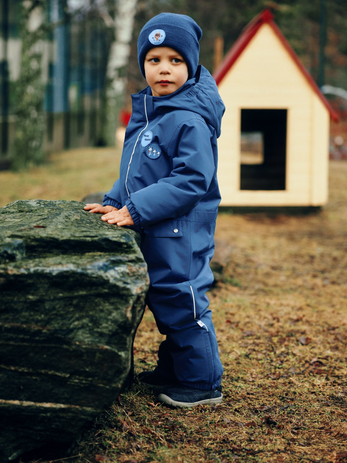 Gullkorn Bukkene Ull Lue Stormblå
