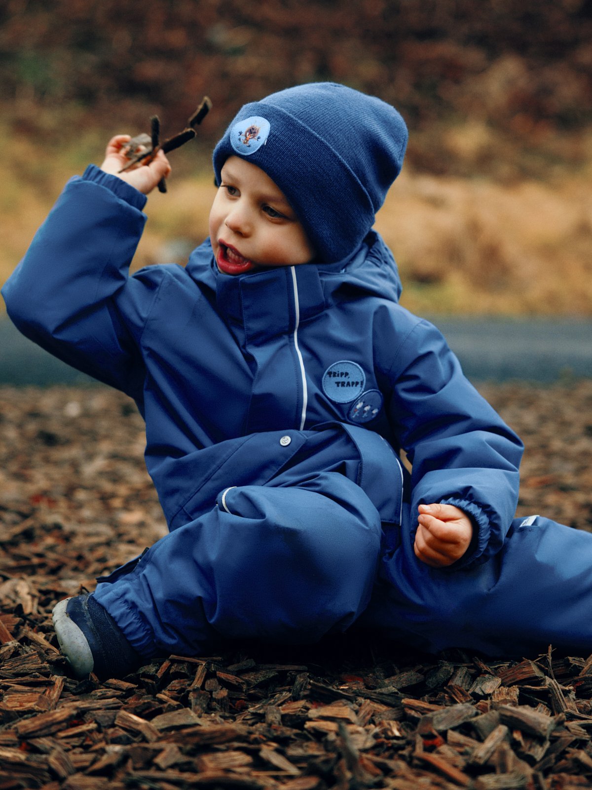 Gullkorn Bukkene Ull Lue Stormblå