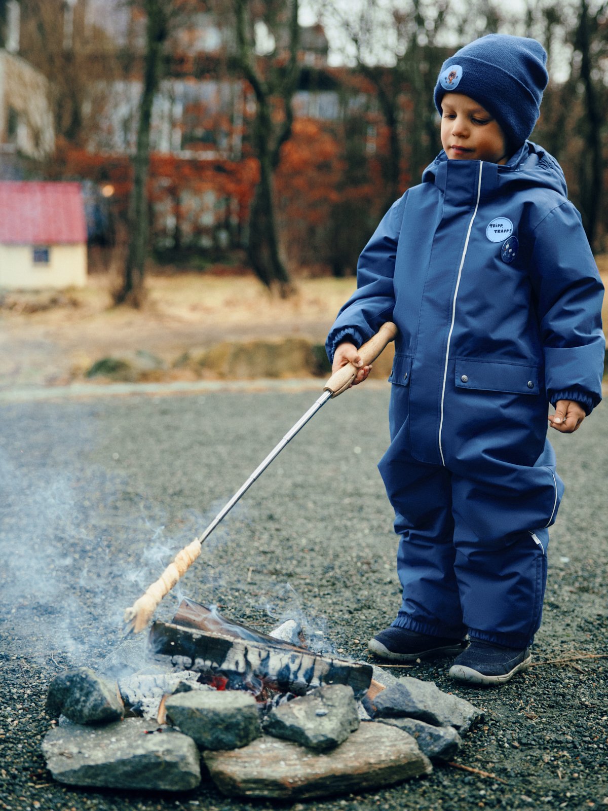 Gullkorn Bukkene Ull Lue Stormblå