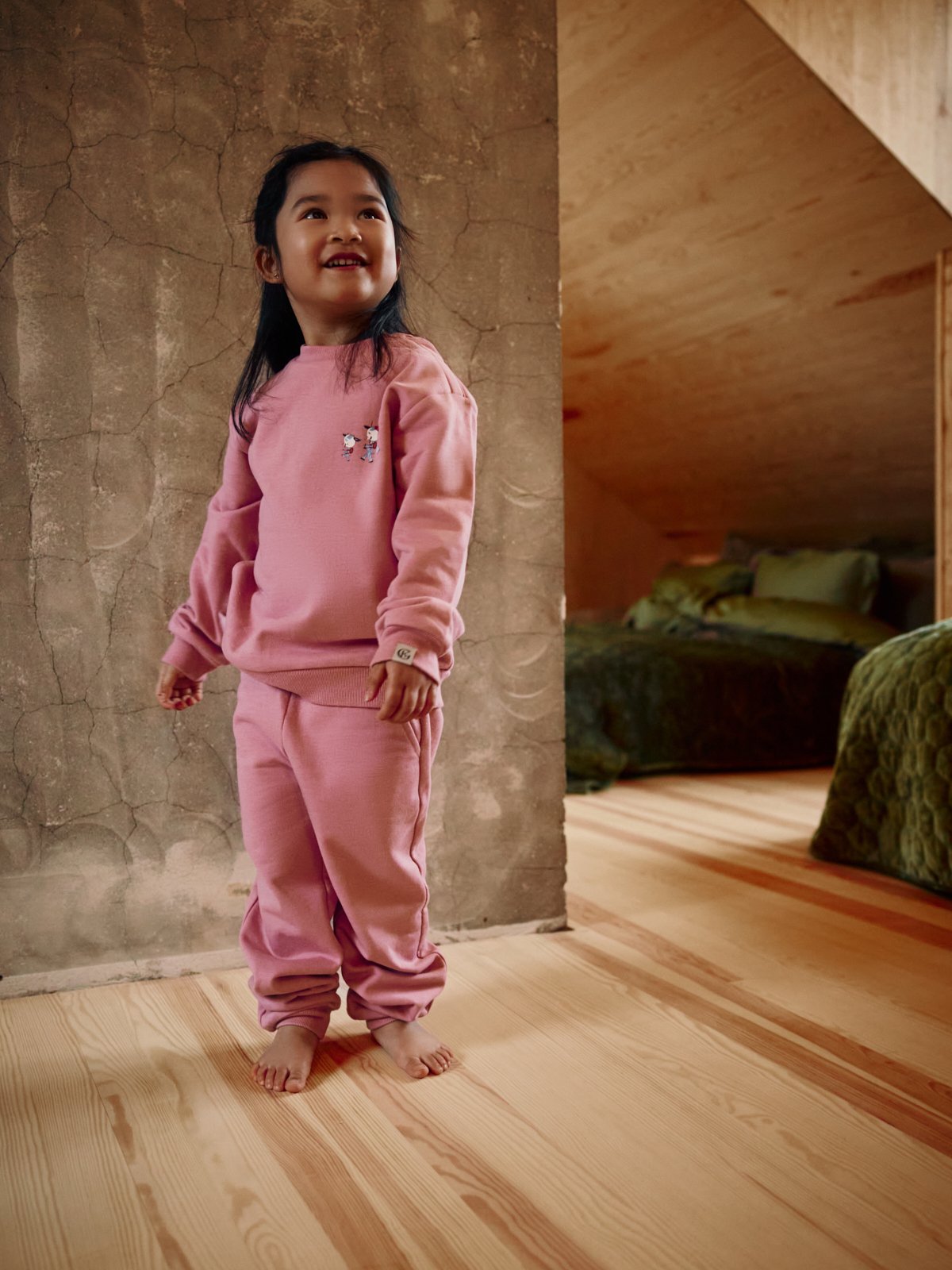 Gullkorn Bukkene Joggedress Tåkerosa (P)