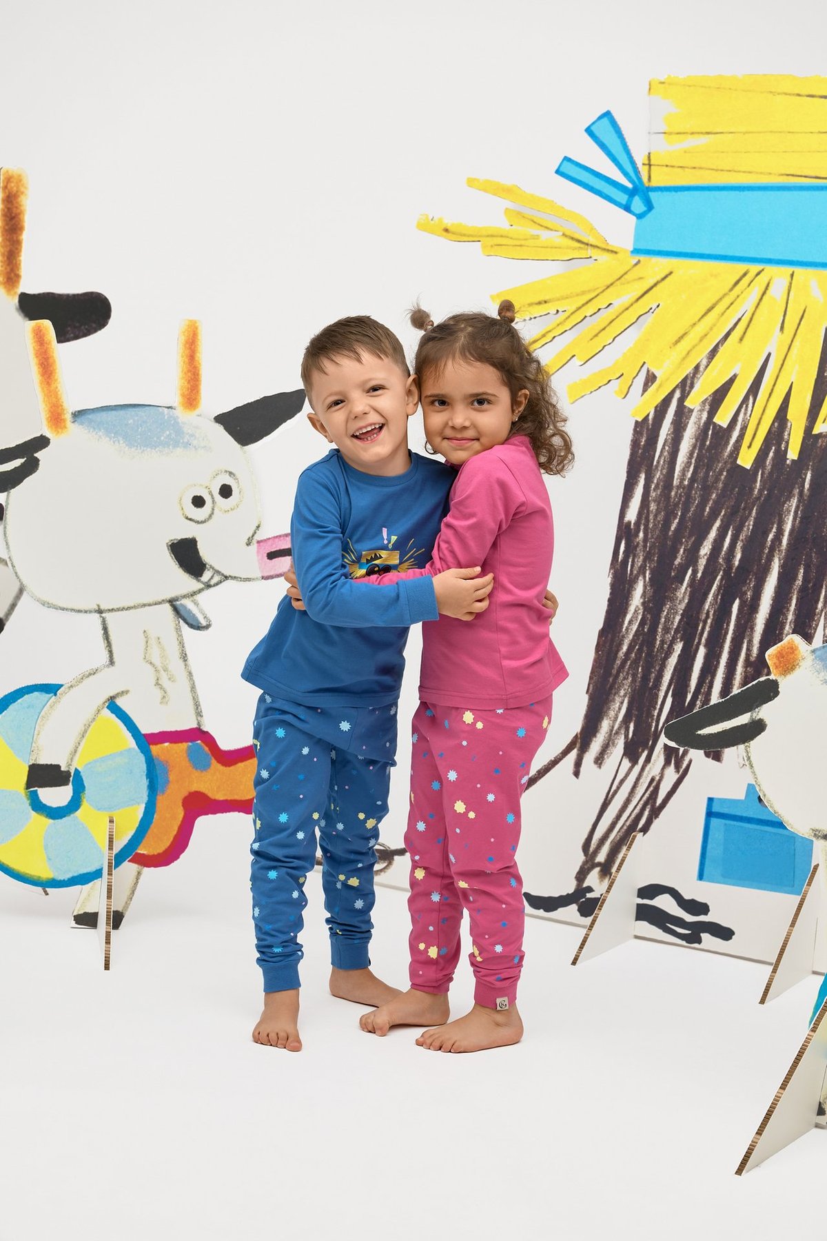 Gullkorn Bukkene Pysjamas Blå (P)