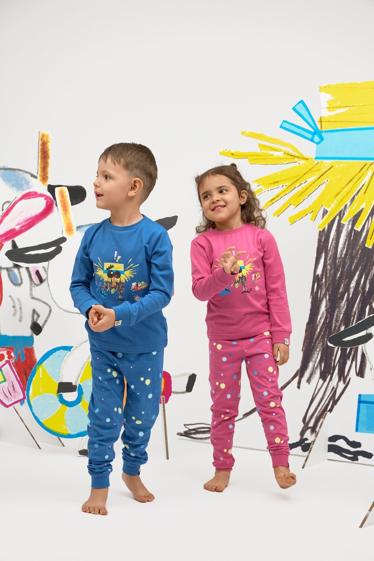 Gullkorn Bukkene Pysjamas Varm Rosa (P)