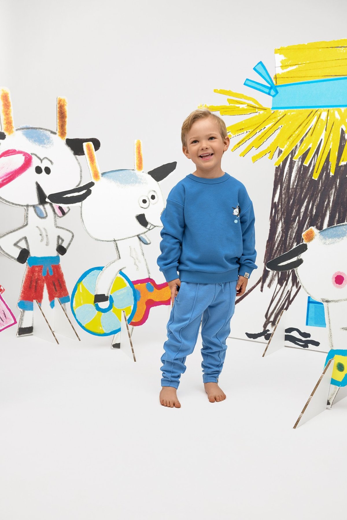 Gullkorn Bukkene College Genser Blå