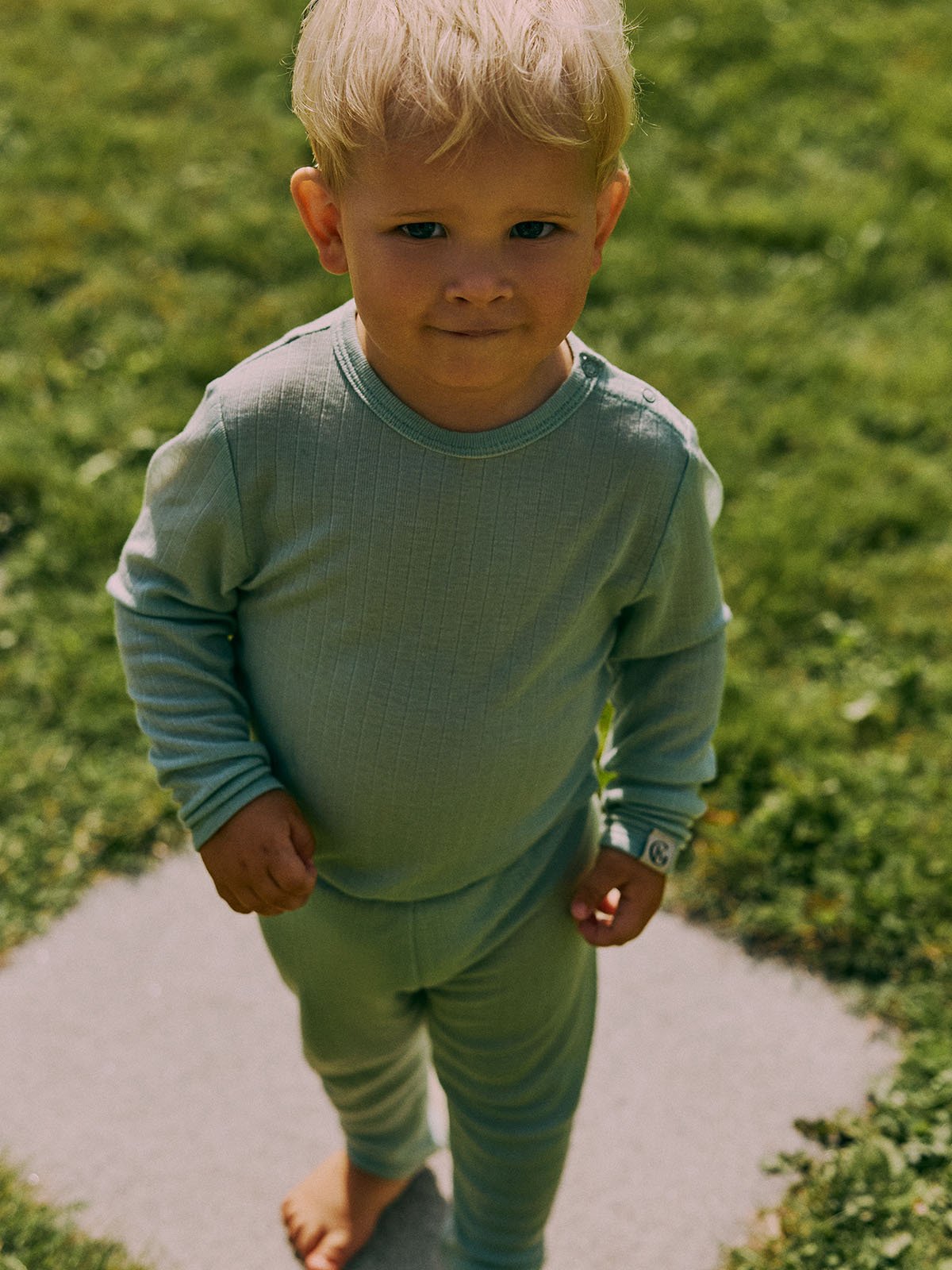 Gullkorn Mylon Baby Bukse Varm Grønn