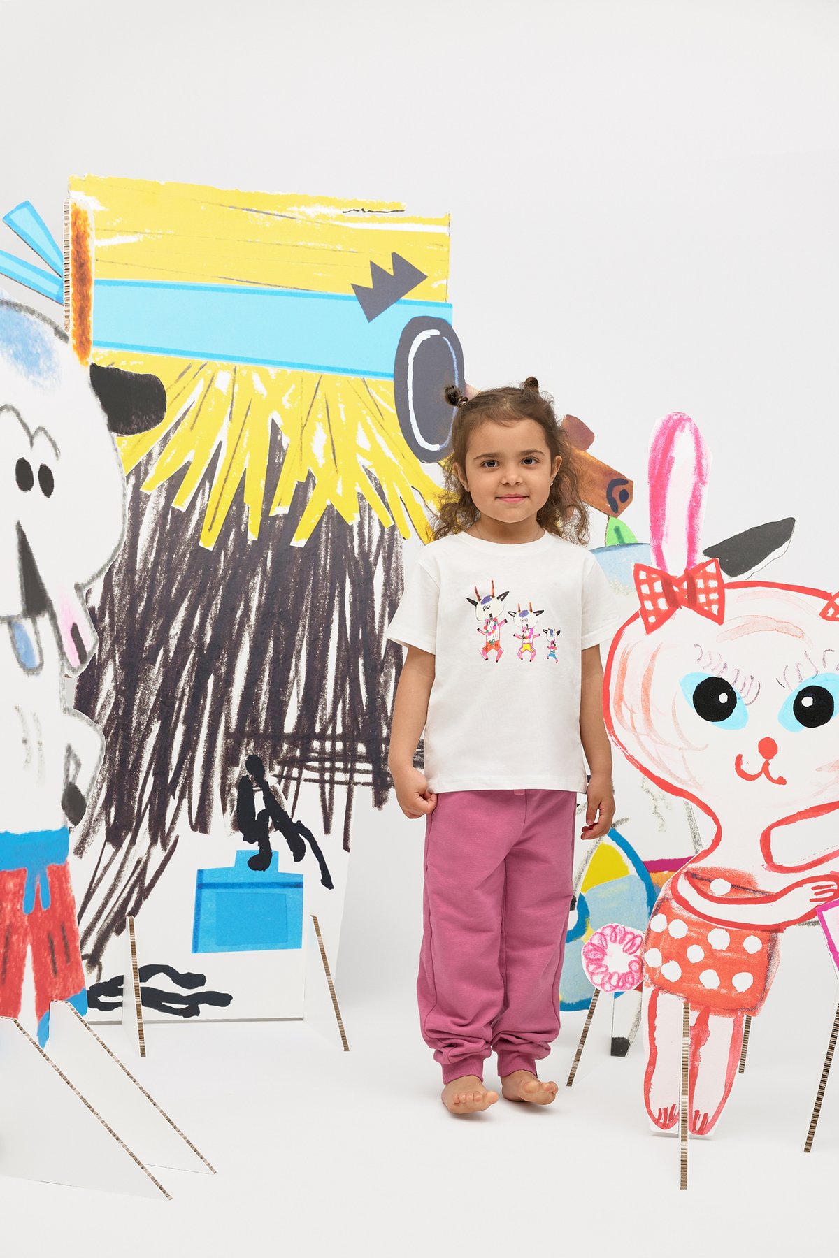 Gullkorn Bukkene T-Skjorte Hvit (P)