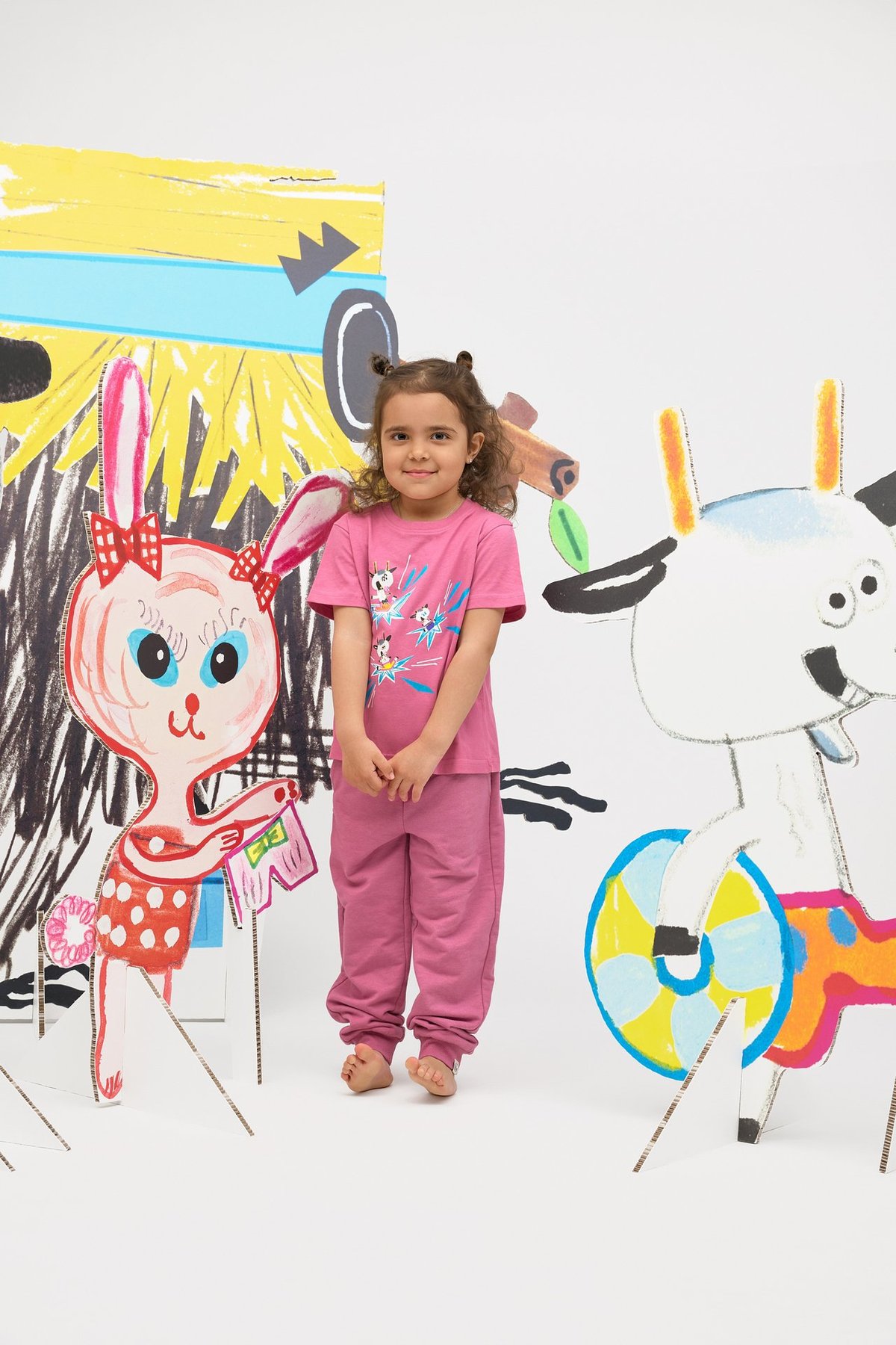 Gullkorn Bukkene T-Skjorte Rosa (P)