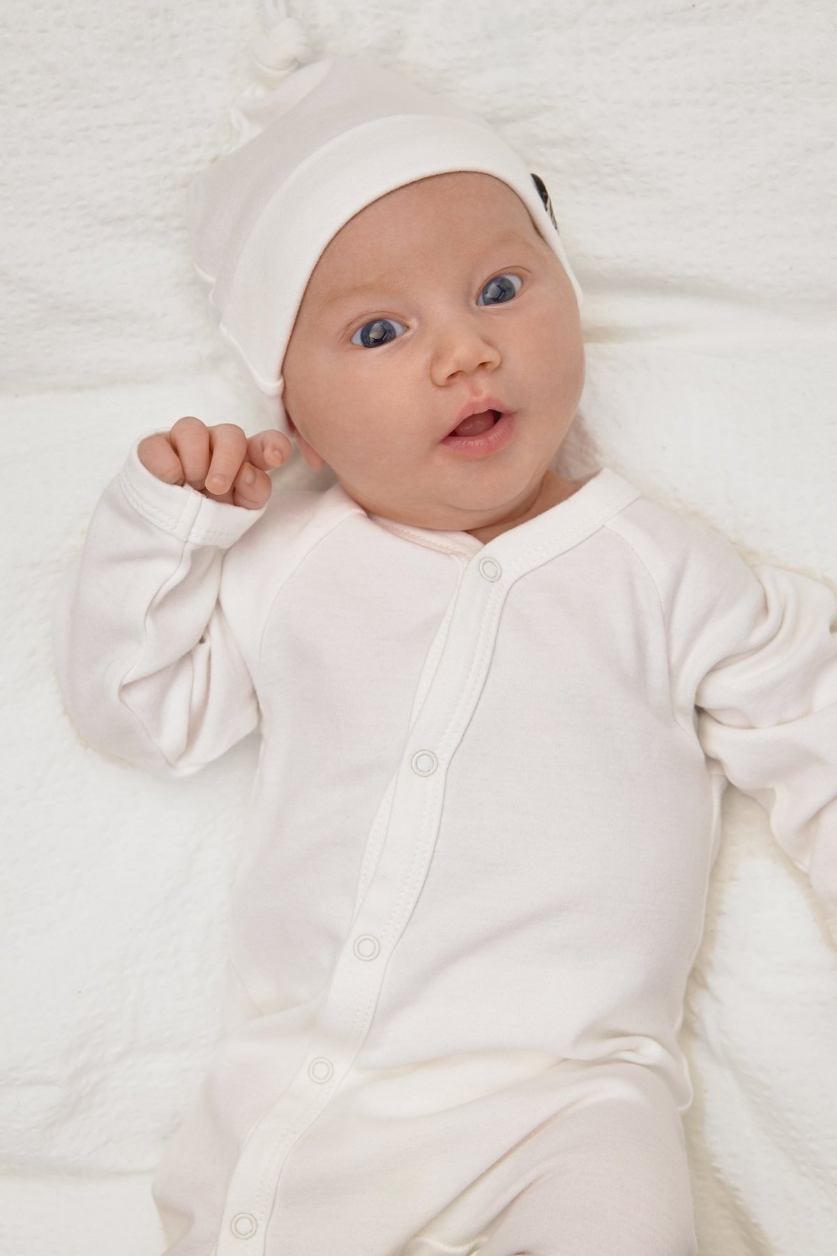 Gullkorn Vakke Babydress Krem