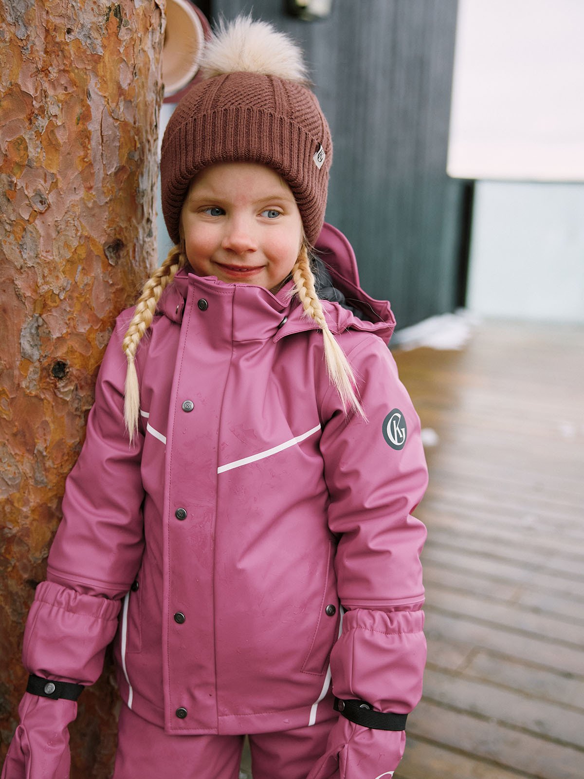 Gullkorn Slush PU Vinter Vott Drue