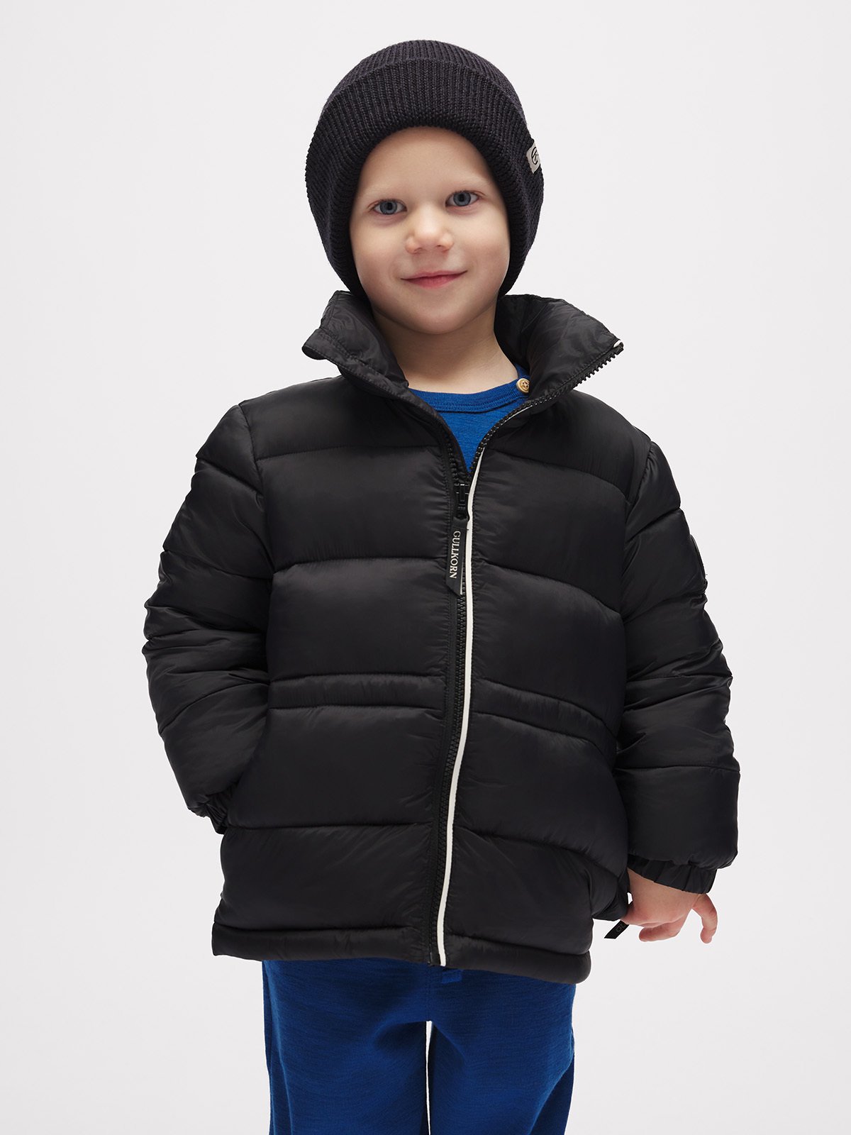 Gullkorn Poro Puffer Jakke Asfalt