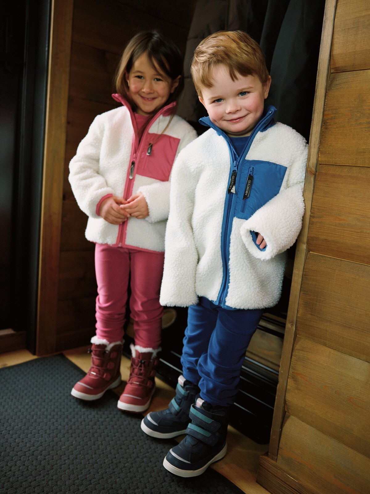 Gullkorn Tefrit Teddy Jakke Fransk Rosa