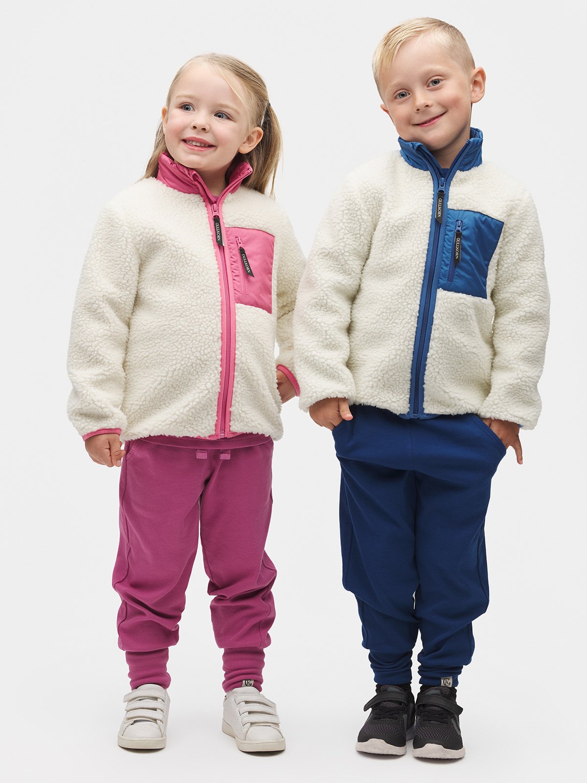 Gullkorn Tefrit Teddy Jakke Fransk Rosa
