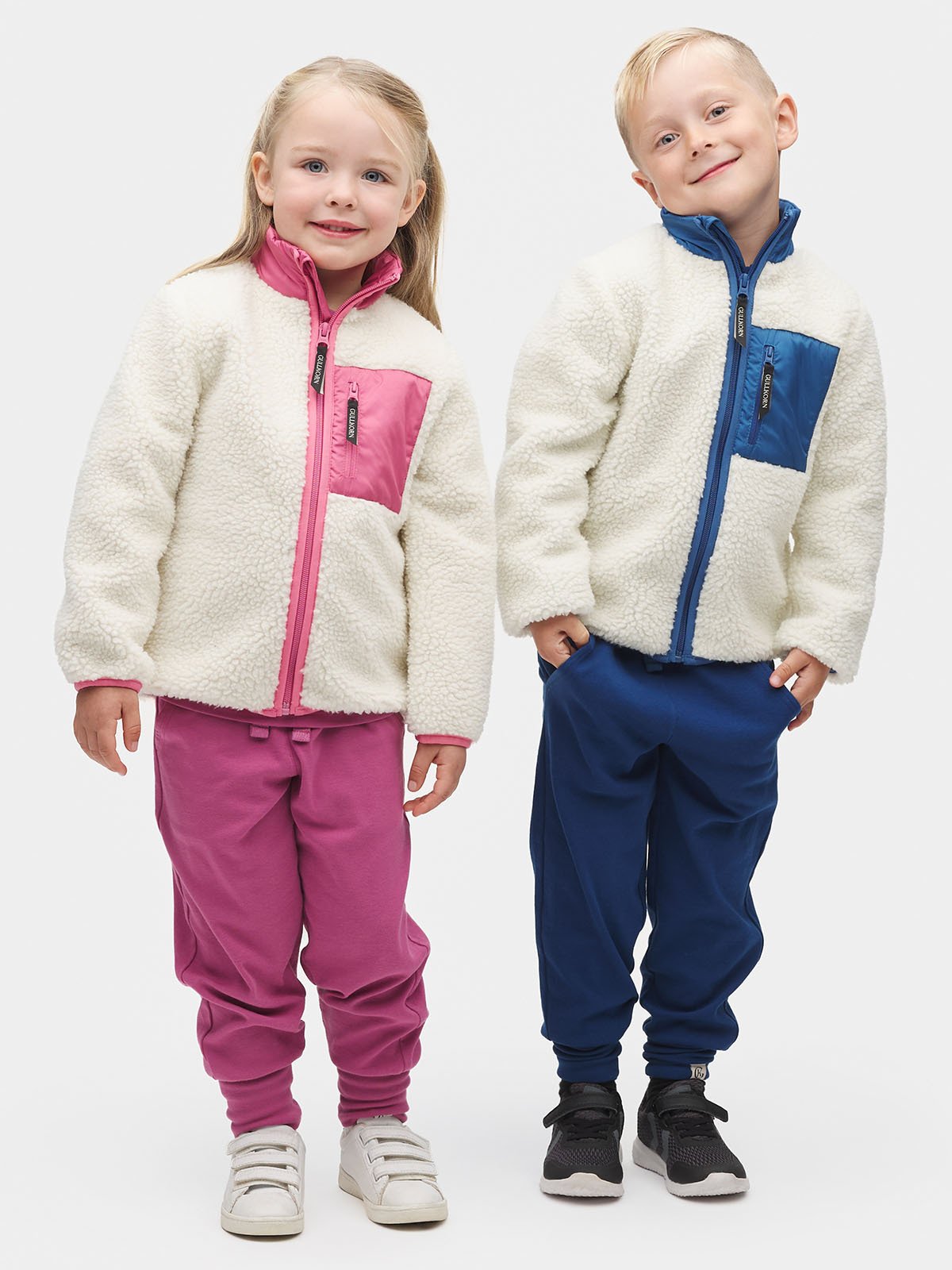 Gullkorn Tefrit Teddy Jakke Fransk Rosa