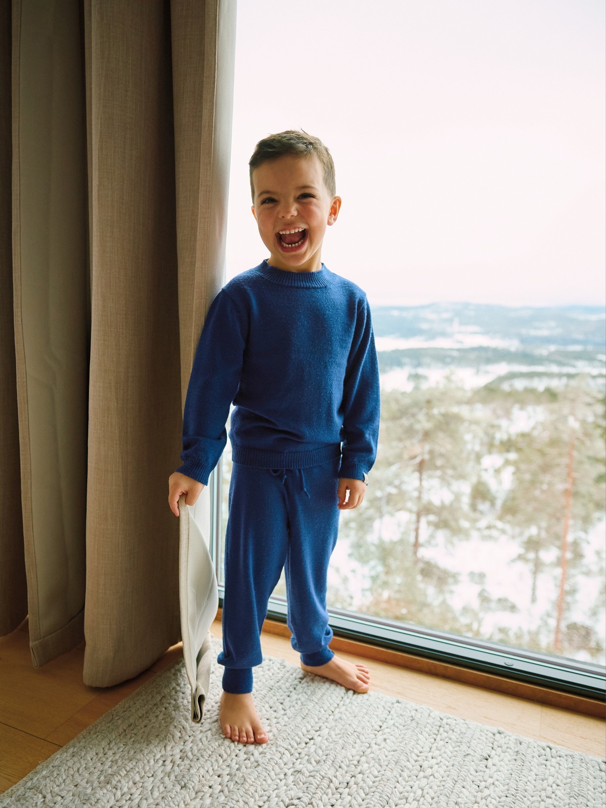 Gullkorn Skapol Ull Bukse Mørk Blå