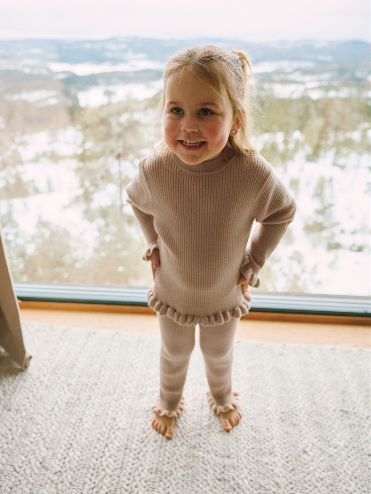 Gullkorn Sodali Ullgenser Mørk Beige