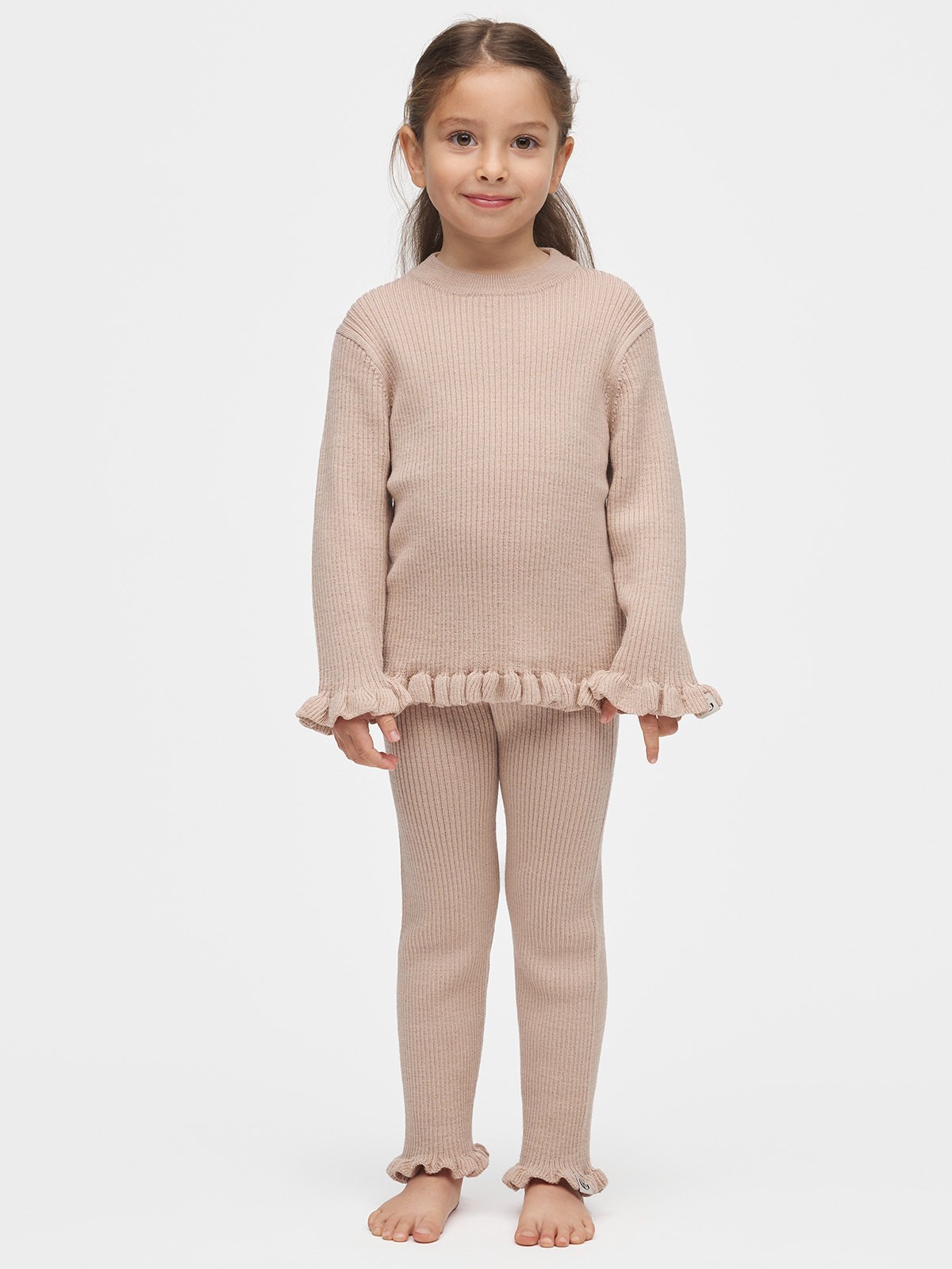 Gullkorn Sodali Ull Bukse Mørk Beige