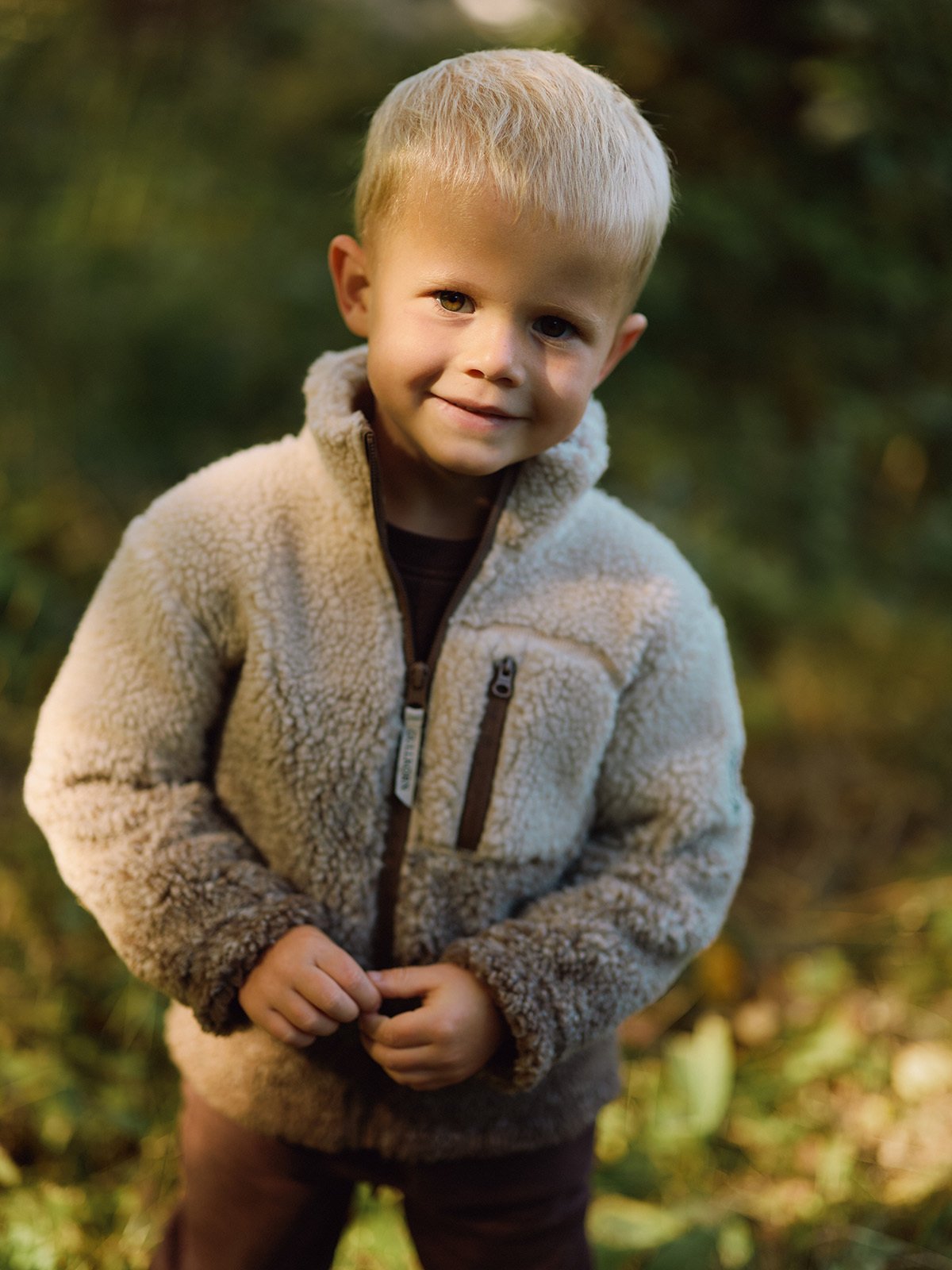 Gullkorn Kalk Fleece Jakke Bever