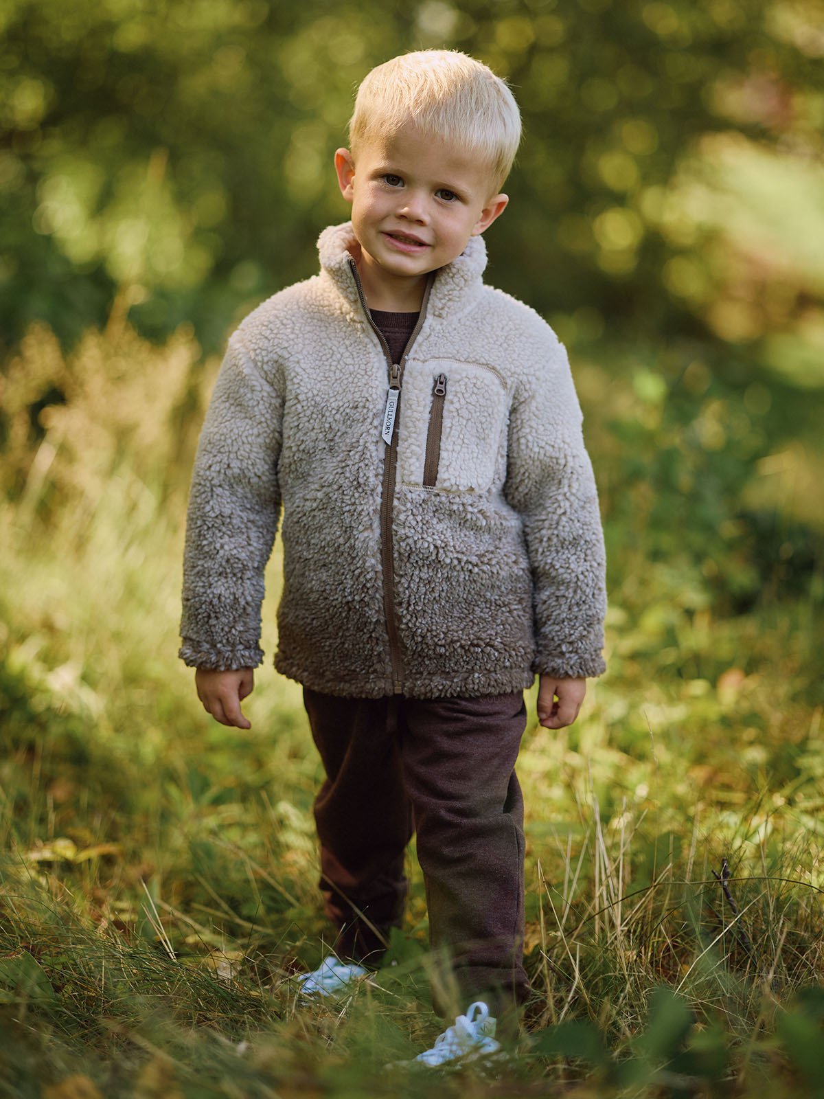 Gullkorn Kalk Fleece Jakke Bever