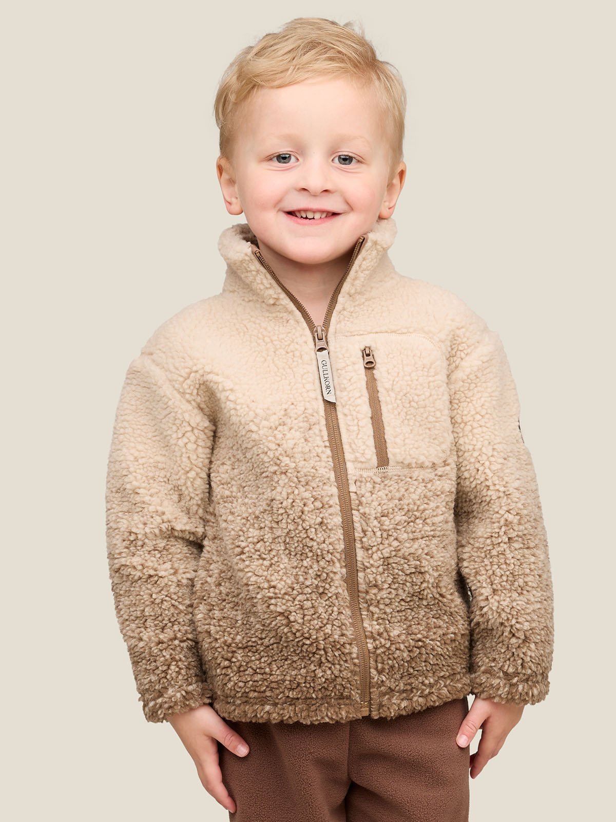 Gullkorn Kalk Fleece Jakke Bever
