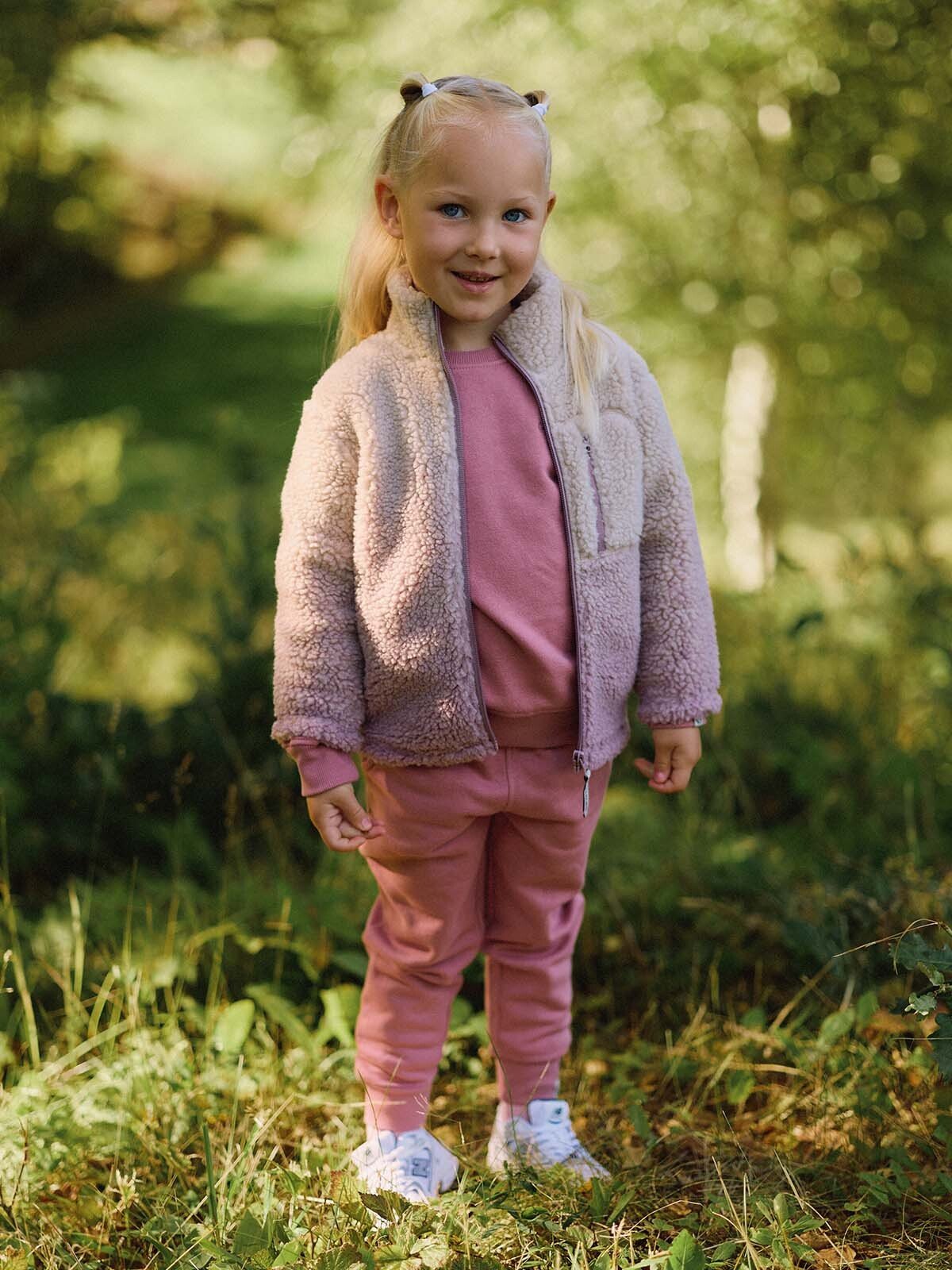 Gullkorn Kalk Fleece Jakke Rosentre