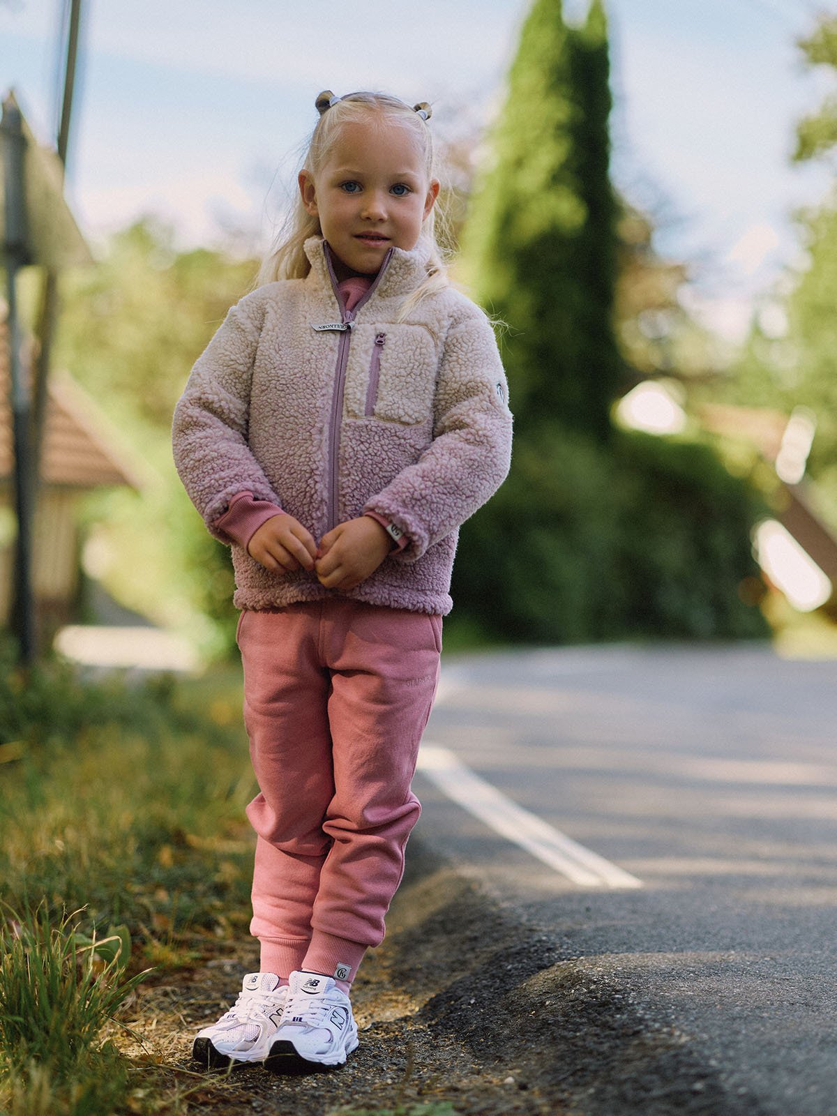 Gullkorn Kalk Fleece Jakke Rosentre