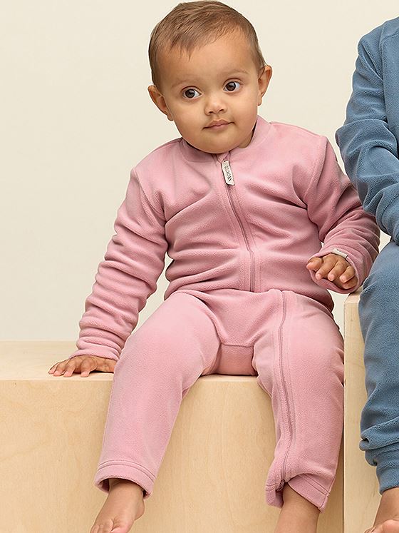 Gullkorn Jona Fleece Heldress LillaRosa