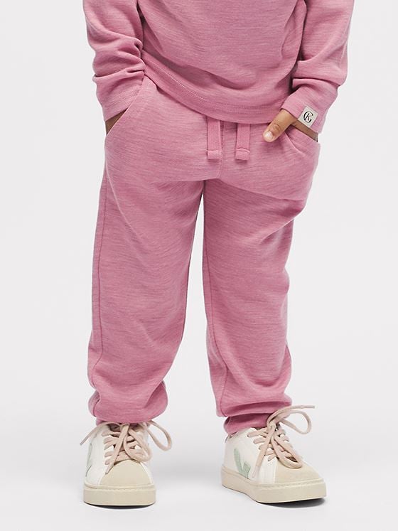 Gullkorn Villvette Ull Bukse Tåkerosa