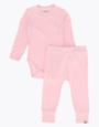 Gullkorn Vennen Baby Sett Lys Rosa