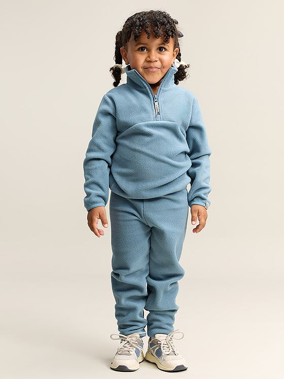Gullkorn Berg Fleece Set Tåkeblå