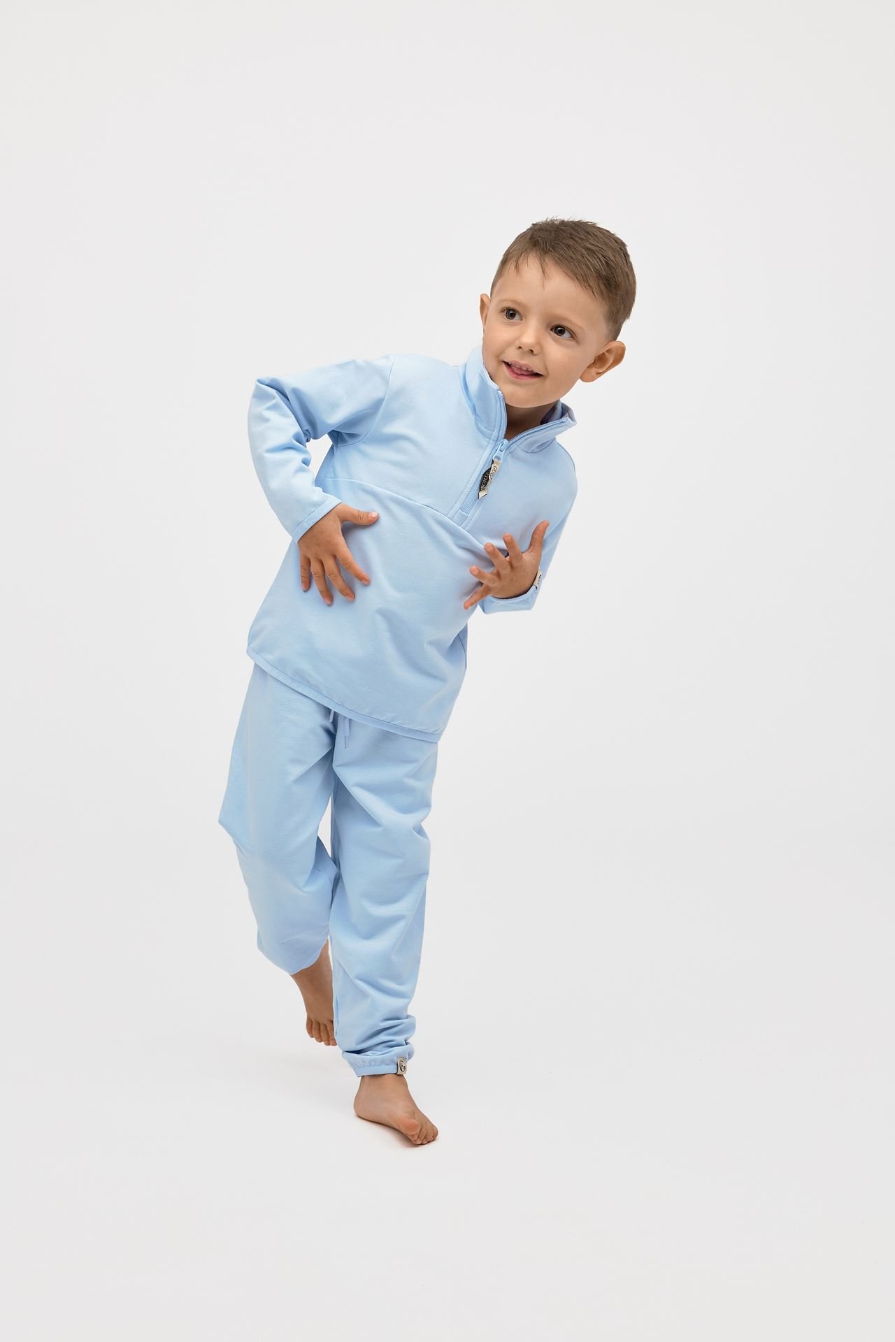 Gullkorn Natri Joggedress Askeblå