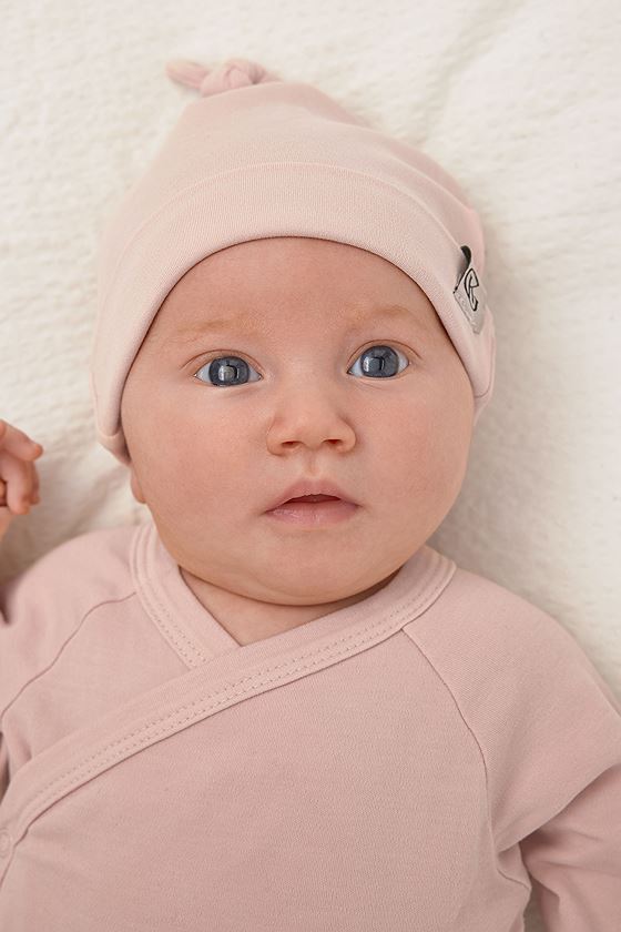 Gullkorn Vakke Baby Lue Støvrosa